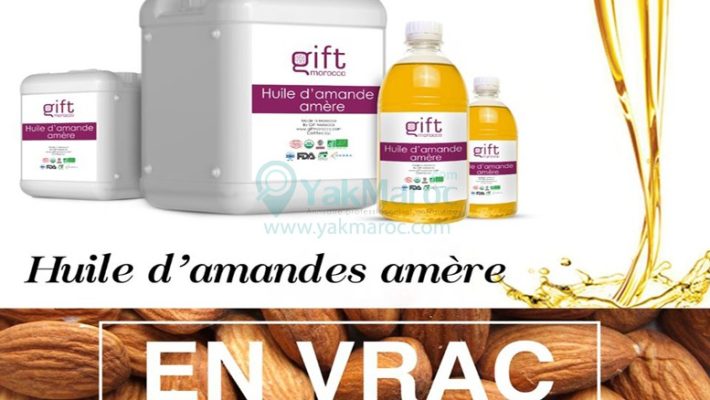 huile amande amere en vrac huile végétale gift morocco cosmetique naturel